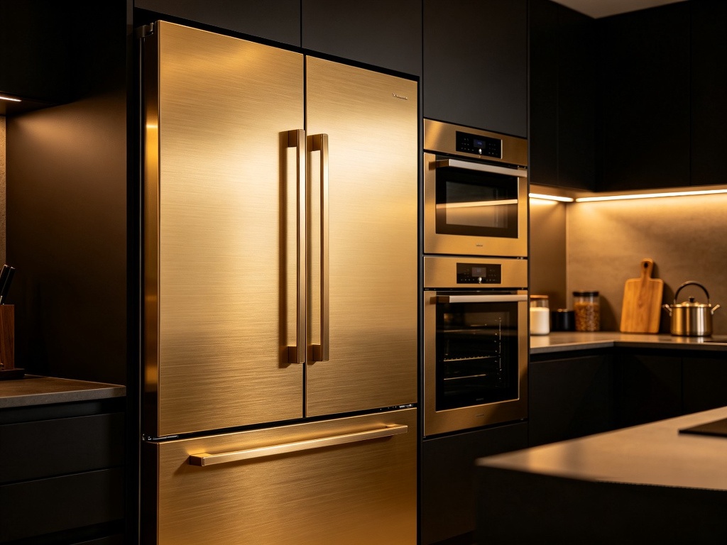 Home appliances with anodized aluminum