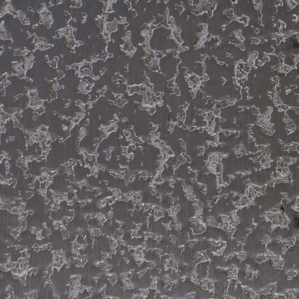 Embossed anodized aluminum finish