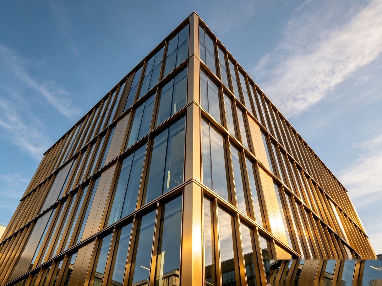 Anodized aluminum building facade project